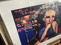 Zeefdruk herman brood “what becomes” op papier - afbeelding 3 van  4