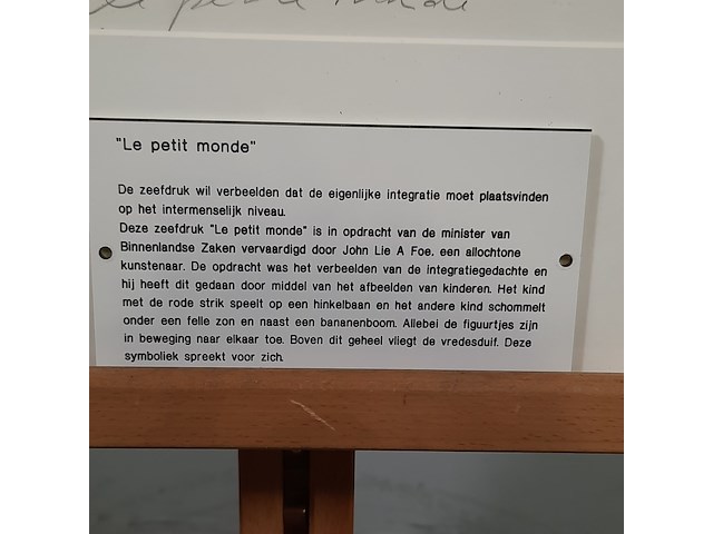 Zeefdruk, john lie a fo, le petit monde - 39/40 - afbeelding 4 van  8