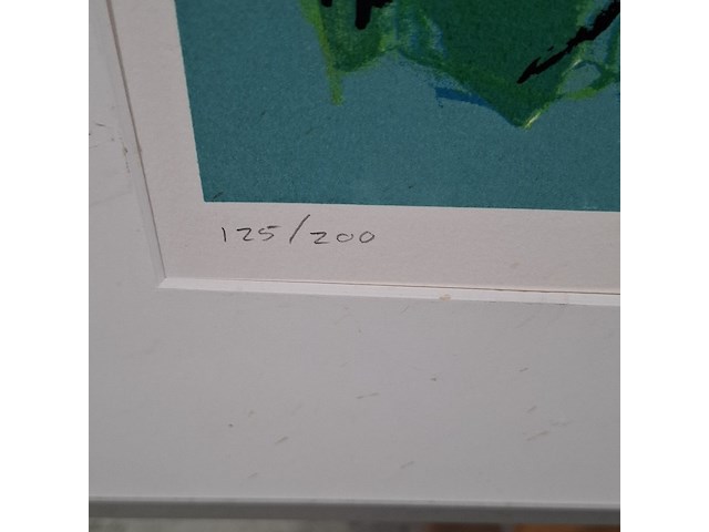 Zeefdruk, maya wildevuur (1944-2023), papegaaien, 1997 - afbeelding 9 van  10