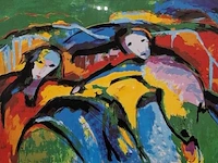Zeefdruk maya wildevuur (1944-2023), verenigd europa, bouwjaar 1993 - afbeelding 1 van  10