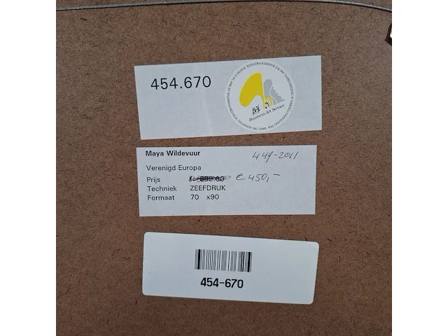 Zeefdruk, maya wildevuur, verenigd europa 122/165, 1994 - afbeelding 6 van  15