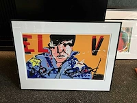 Zeefdruk op papier herman brood ‘elvis’ - afbeelding 2 van  3