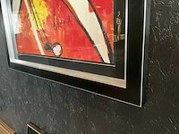 Zeefdruk op papier herman brood ‘golfer’ - afbeelding 3 van  3