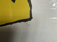 Zeefdruk op papier herman brood ‘tuinbroek cabriolet’ - afbeelding 4 van  4