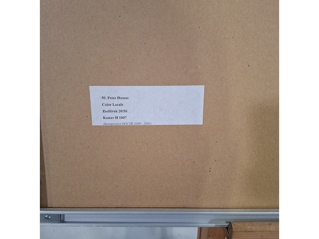 Zeefdruk, peter dumas, colour locale 20/50, 1995 - afbeelding 9 van  9