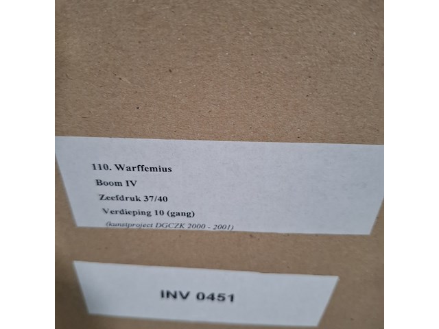 Zeefdruk, warffemius, boom iv 37/40, 2000 - afbeelding 9 van  9