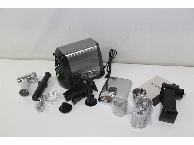 Zeegma molen chef vleesmolen 3kg/min 1900w zilver/zwart - afbeelding 4 van  5