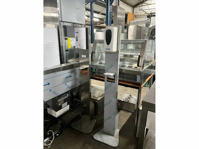 Zeepdispenser op rvs statief (2x) - afbeelding 2 van  5