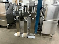Zeepdispenser op rvs statief (3x) - afbeelding 1 van  5