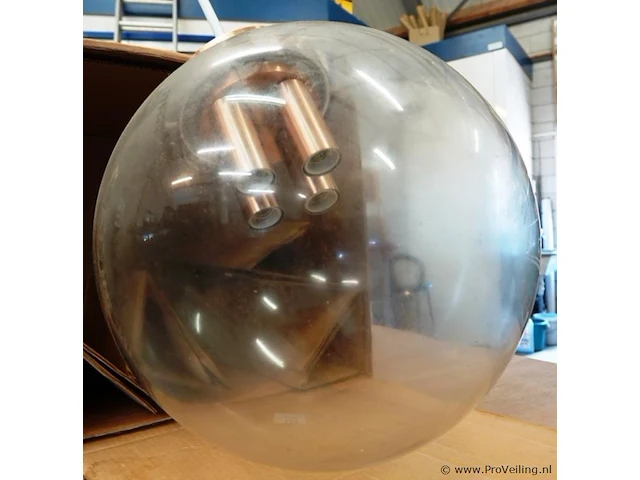 Zeer grote glazen hanglamp - afbeelding 5 van  5