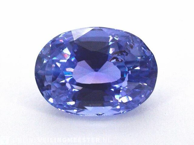Zeer zeldzame natuurlijke saffier uit sri lanka 2.88 ct (gecertificeerd) - intens blue/purple - afbeelding 1 van  3
