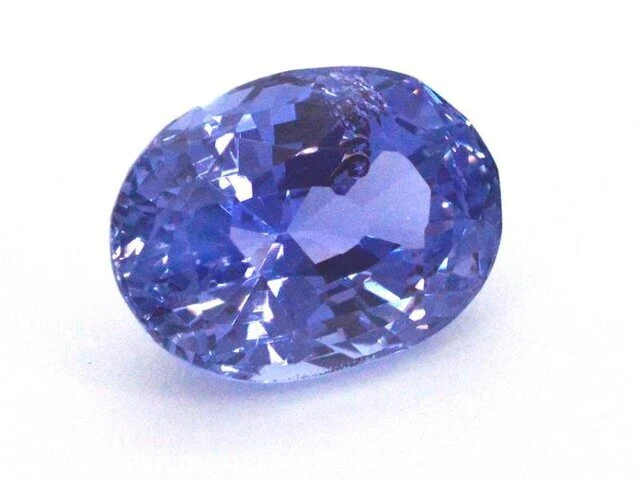Zeer zeldzame natuurlijke saffier uit sri lanka 2.88 ct (gecertificeerd) - intens blue/purple - afbeelding 2 van  3