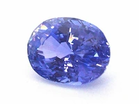 Zeer zeldzame natuurlijke saffier uit sri lanka 2.88 ct (gecertificeerd) - intens blue/purple - afbeelding 3 van  3