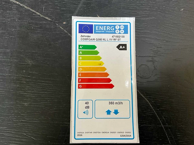 Zehnder q 350 nl l vv rf st warmteterugwinunit - afbeelding 4 van  12