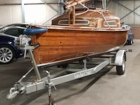 Zeilboot op trailer met honda 8 pk buitenboordmotor - afbeelding 12 van  35