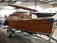 Zeilboot op trailer met honda 8 pk buitenboordmotor - afbeelding 30 van  35