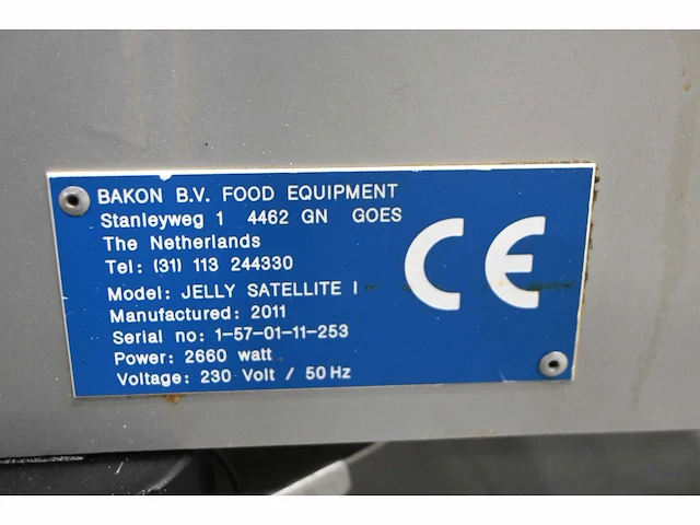Zela bakon jelly satellite 1 rvs geleispuitmachine - afbeelding 5 van  5