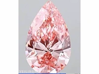 Zeldzame fancy intense pink diamant 3.01 ct (gecertificeerd) - exceptionele kwaliteit - afbeelding 1 van  3