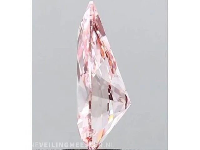 Zeldzame fancy intense pink diamant 3.01 ct (gecertificeerd) - exceptionele kwaliteit - afbeelding 2 van  3