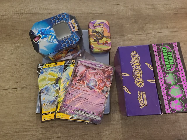 Zeldzame pokémon kaarten in map, deckbox (gevuld) xl kaarten, promo kaarten en meer - afbeelding 19 van  26