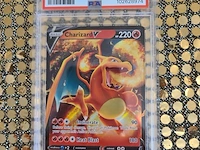 Zeldzame pokémon kavel met gewaardeerde charizard v (psa 9 – 2022 brilliant stars #017/172) + oude kaarten en meer - afbeelding 2 van  10