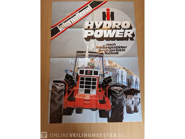 Zeldzame poster ih 1455, hydro power - afbeelding 1 van  3