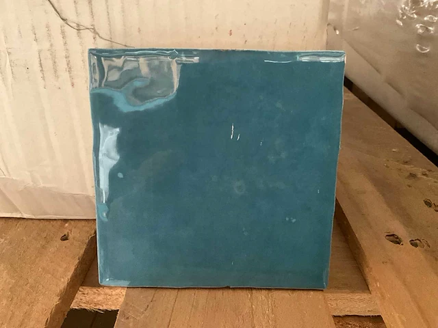 Zellige blue gloss wandtegels (60.09m2) - afbeelding 2 van  6