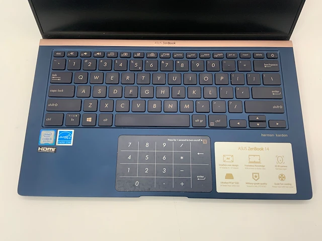 Zenbook rx433fa 14”, core(tm) i5 8th gen, 8 gb ram, 256 gb ssd laptop - afbeelding 4 van  6