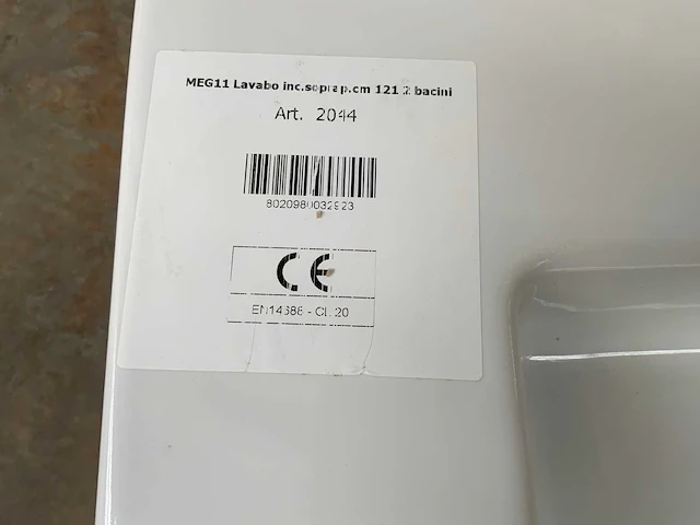 Zenid vara inbouw dubbele wastafel (2x) - afbeelding 3 van  4