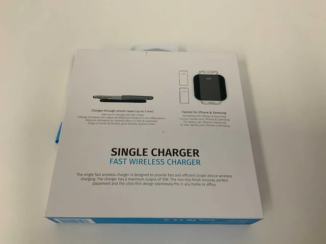 Zens draadloze snellader 10w zwart - afbeelding 2 van  2