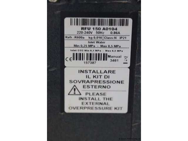 Zerica omnia 150 - 36l/u - waterdispenser en frisdrankapparaat met ingebouwd 3m™ aqua-pure™ waterfilter - afbeelding 8 van  8