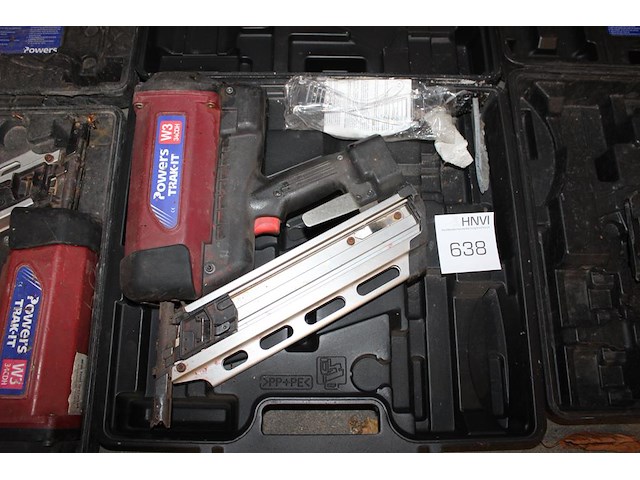 Zes accutackers body's powers trak-it w3 34cdh in koffer. - afbeelding 2 van  4