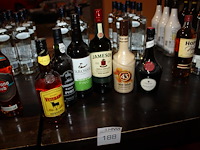 Zes alcohol houdende dranken w.o. jameson whiskey, licor 43 creme brulee, dom benedictine en osborne - afbeelding 1 van  2