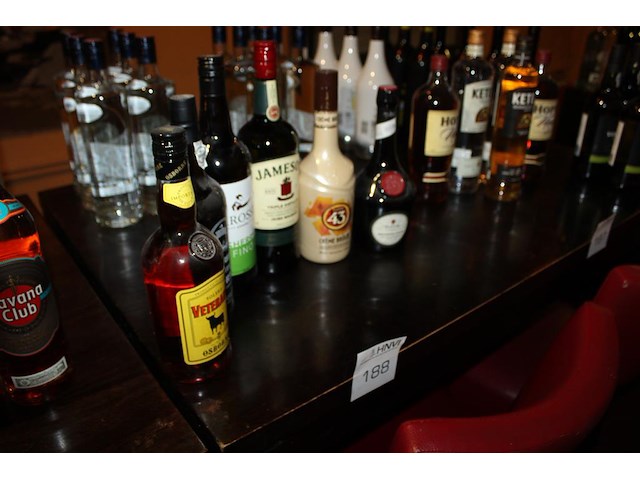 Zes alcohol houdende dranken w.o. jameson whiskey, licor 43 creme brulee, dom benedictine en osborne - afbeelding 2 van  2