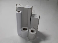 Zes (deels aangebroken) rollen fotopapier rocket pe250 satin in diverse maten en uitvoeringen. - afbeelding 2 van  4