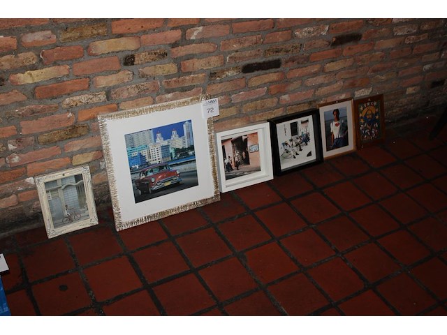 Zes diverse prenten in lijst. - afbeelding 2 van  2