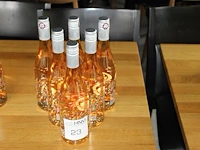 Zes flessen rose laroche. - afbeelding 2 van  2