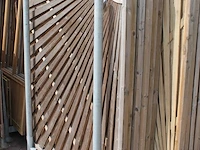 Zes houten zontuinschermen. afmeting 180 x180 cm. - afbeelding 3 van  3