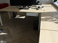 Zes in hoogte verstelbare werktafels. afmeting 180 x 80 - afbeelding 3 van  3