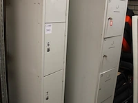 Zes lockerkasten met beschadigingen - afbeelding 2 van  3