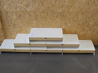 Zes monitorsteunen met lade ikea. - afbeelding 1 van  2