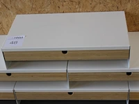 Zes monitorsteunen met lade ikea. - afbeelding 2 van  2