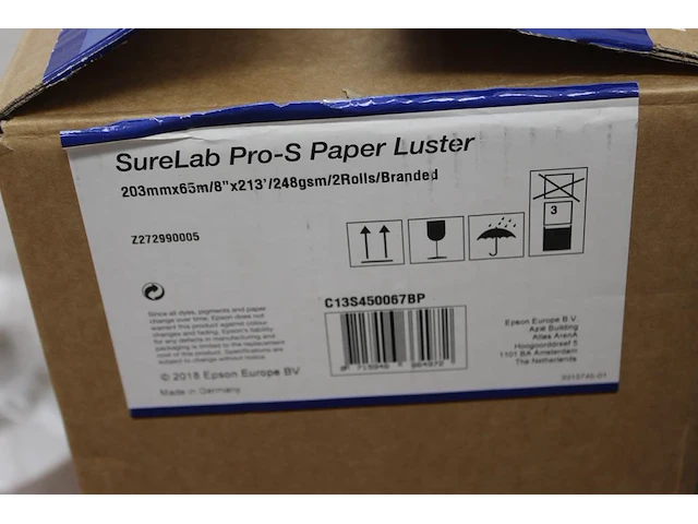 Zes rollen fotopapier (luster afwerking) epson formaat 203mm breed en 65 meter lang. - afbeelding 3 van  3