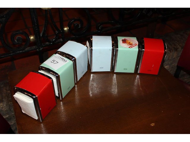 Zes servethouders cabanaz. - afbeelding 1 van  2