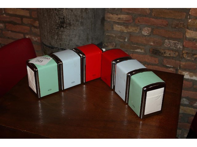 Zes servethouders cabanaz. - afbeelding 2 van  2