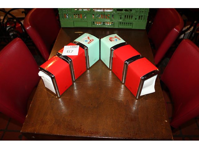 Zes servethouders cabanaz. - afbeelding 1 van  2