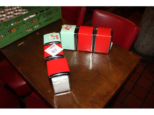 Zes servethouders cabanaz. - afbeelding 2 van  2