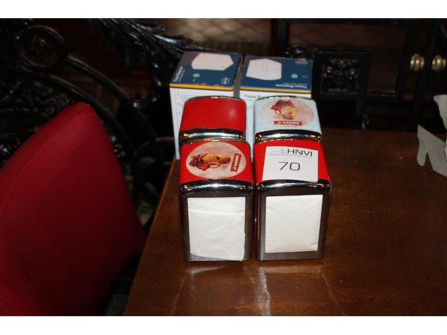 Zes servethouders cabanaz. - afbeelding 1 van  2