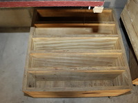 Zes verrijdbare houten kratten. afmeting 50 x 50 x 29 cm. - afbeelding 2 van  2