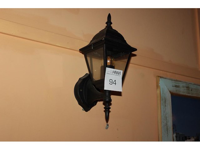 Zes wandlampjes met hoogte 35 cm. - afbeelding 1 van  2